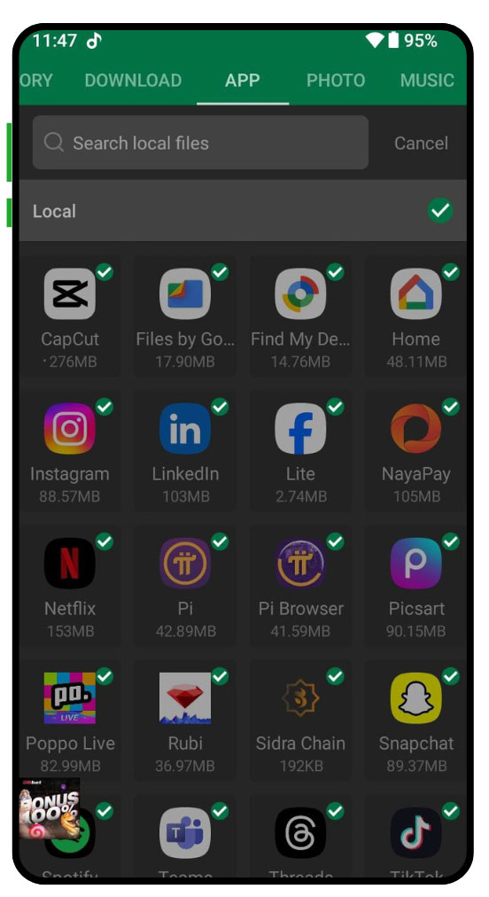 Share Bulk Files in a Snap