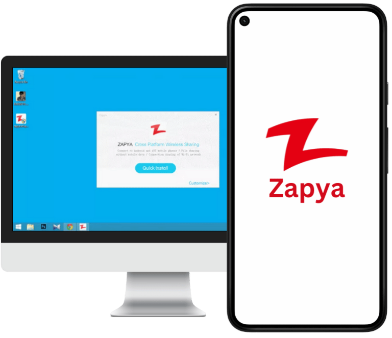 zapya mockup